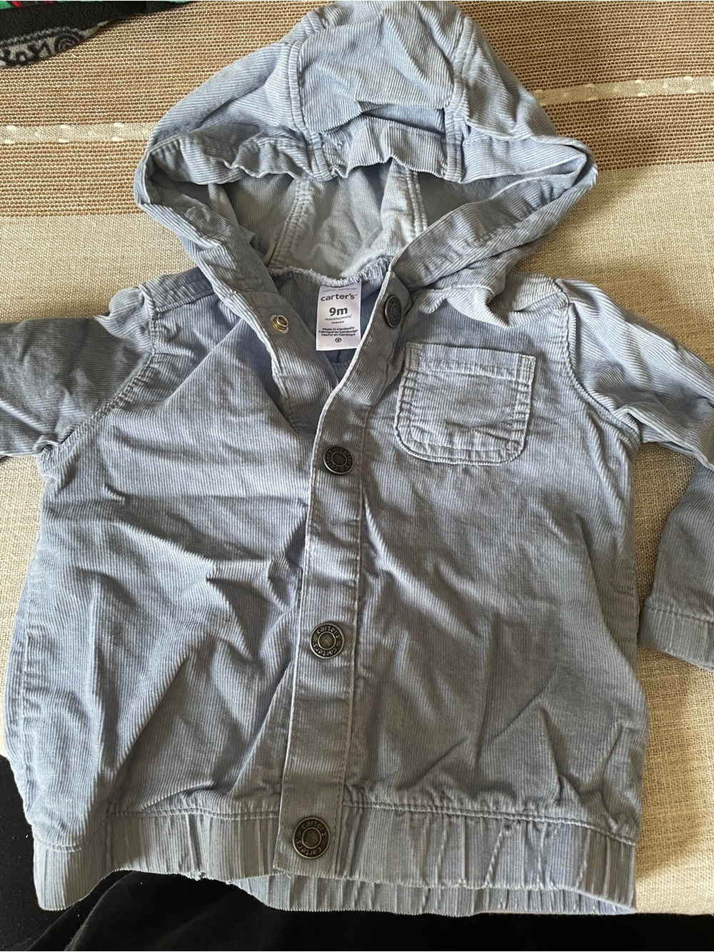 Carter's Baby Hooded Jacket - Light Blue 9 months